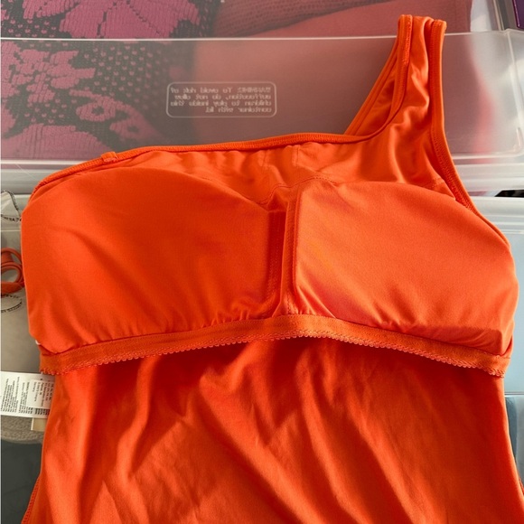 Michael Michael Kors Grommet One-Shoulder One-Piece Swimsuit Size 14 - Picture 12 of 16